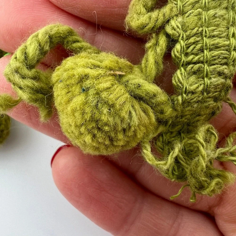 Vintage‎ Pom Pom Trim Fringe Olive Green Craft Sewing Upholstery Lot